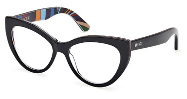 Emilio Pucci Eyeglasses EP5266 black/white/004