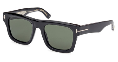 Tom Ford Eyeglasses FT1200 shiny black / green/01N
