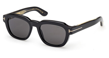 Tom Ford Eyeglasses FT1226 shiny black / smoke/01A