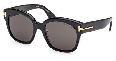 Tom Ford Eyeglasses FT1235 shiny black / smoke/01A