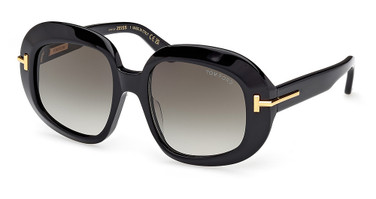 Tom Ford FT1237-F shiny black / gradient smoke/01B