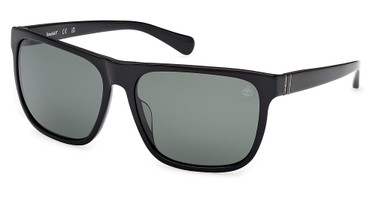Timberland Eyeglasses TB00054-H shiny black / green polarized/01R