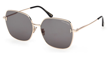 Tom Ford Eyeglasses FT1250-K shiny rose gold / smoke/28A