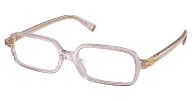 Miu Miu Eyeglasses MU 01YVF MAUVE TRANSPARENT/12W1O1