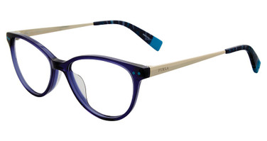 Furla Eyeglasses VFU083 Blue 0T31