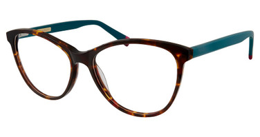 Christian Siriano Eyeglasses TIA TORTOISE BLUE/TTBLU