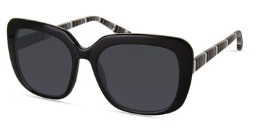 Christian Siriano Eyeglasses OLGA BLACK WITH GREEN/BLK