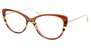 Christian Siriano Eyeglasses PRIYANKA Brown Yellow/BNYL0