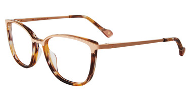 Yalea Eyeglasses VYA051 Rose Gold/Havana 02AM