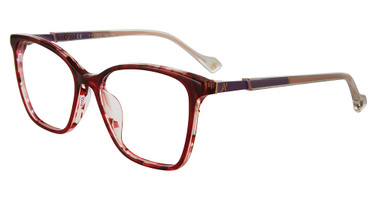 Yalea Eyeglasses VYA064L Red Havana 0795