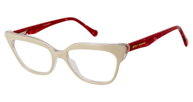 BETSEY JOHNSON Eyeglasses EYE CANDY WHITE/WHT