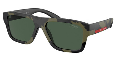Prada Sport Eyeglasses PS 04ZS GREEN MIMETIC RUBBERED/14X90I
