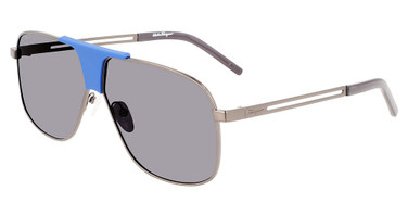 Ferragamo Eyeglasses SF292S DARK RUTHENIUM/BLUE/029