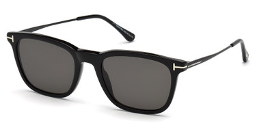 Tom Ford Eyeglasses FT0625 shiny black / smoke polarized/01D