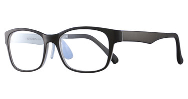 Abba Optical Eyeglasses KINGSTON 3001 Matte Black/White/C3A