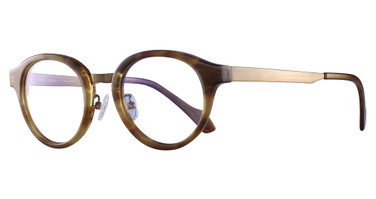 Abba Optical Eyeglasses FRANK CUSTOM FA6130 Brown Transparency Stripe/C4