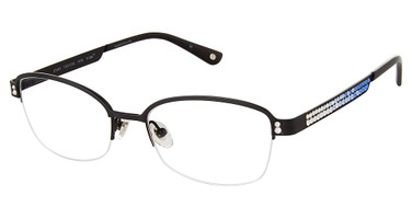 Jimmy Crystal New York Eyeglasses Spetses Black/BLACK