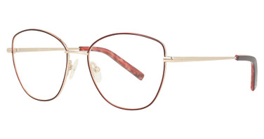 Oscar De La Renta Eyeglasses OSL739 Semi Matte Black/Shiny Gold/001