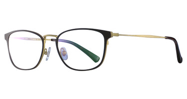 Abba Optical Eyeglasses IRONIC ICONIC IN1074 Matte Black/Gold Brown Leopard/C2