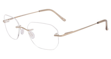 3-Piece Drill Mounts Eyeglasses BT2153 Yellow Gold/C-1