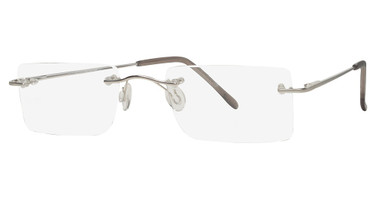 3-Piece Drill Mounts Eyeglasses BT2154 Matt Silver/C-5