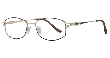 Global Optique Eyeglasses LP159 Gold Brown
