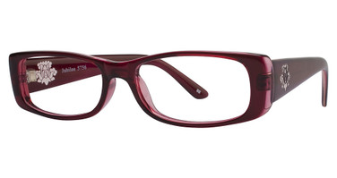 Jubilee Eyeglasses 5756 Burgundy Crystal