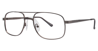 Elan Collection Eyeglasses Barry Brown Gunmetal/BRN GUN