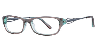 Easyclip Eyeglasses EC283 Clrlightbrown/Turquoise/10