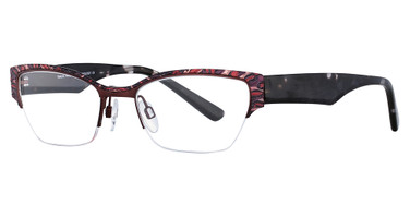 Takumi Eyeglasses T9996 Brown&Red/Blk&Clr/10
