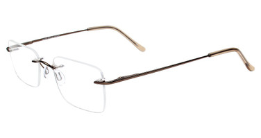 3-Piece Drill Mounts Eyeglasses BT2166 Taupe/C-2