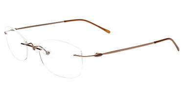 3-Piece Drill Mounts Eyeglasses BTCF3021 Rose Gold/C-33