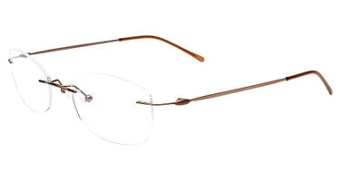 3-Piece Drill Mounts Eyeglasses BTCF3021 Rose Gold/C-33