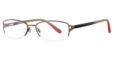 Easyclip Eyeglasses EC294 S.Brwn/Blk&Lgtbrwn&Red/10