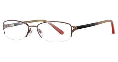 Easyclip Eyeglasses EC294 S.Brwn/Blk&Lgtbrwn&Red/10