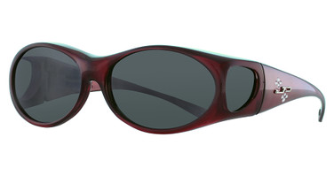 Jonathan Paul® Fitovers Eyeglasses Aurora style Claret with Swarovski® Crystals/AR003S