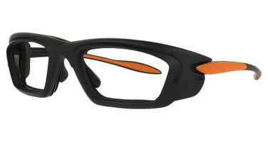 Hudson Optical Eyeglasses H2 Black with Orange