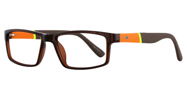Chlogan Eyewear Eyeglasses Rogue 1017 Brown/Orange