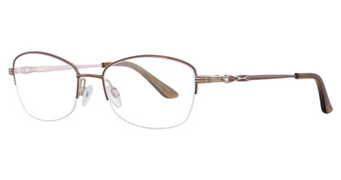 Easyclip Eyeglasses EC373 Shiny Choco & Gold/10
