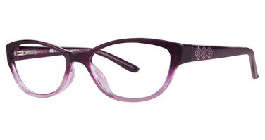 Gloria by Gloria Eyeglasses Gloria By Gloria Vanderbilt 4046 Purple Fade/113