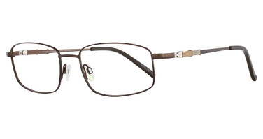 Easytwist Eyeglasses EC389 Satin Dark Brown/10