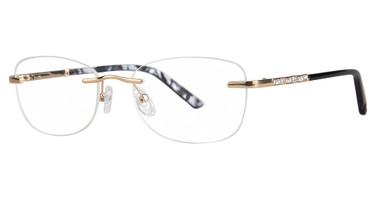 Genevieve Boutique Eyeglasses Lavish gold/black