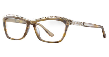 Paradox Eyeglasses P5014 Marbled Brown & Clear/10