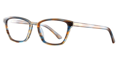Takumi Eyeglasses TK1030 1-Brown & Blue Marbled & Gold/10