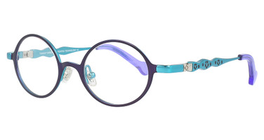 Takumi Eyeglasses TK1040 Satin Purple & Turquoise/80