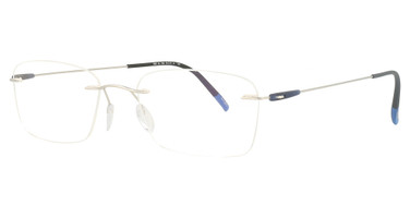 Silhouette Eyeglasses 5500 AV Rhodium/Lapis/7000