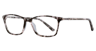 Easyclip Eyeglasses EC421 Brown & Crystal Marbled/10