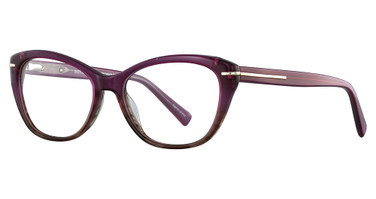 Easyclip Eyeglasses EC425 Fuchsia & Brown/30