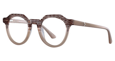Paradox Eyeglasses P5033 Brown Crystal & Light Brown/10