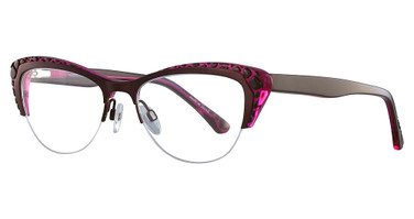 Paradox Eyeglasses P5024 Dark Pink & Dark Brown/30